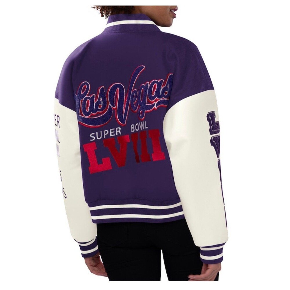 Starter Super Bowl LVIII Varsity Jacket Las Vegas NFL Limited Edition NWT L